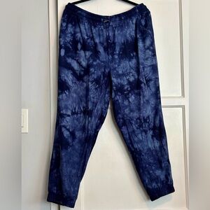 Athleta Blue Tie-Dye Joggers